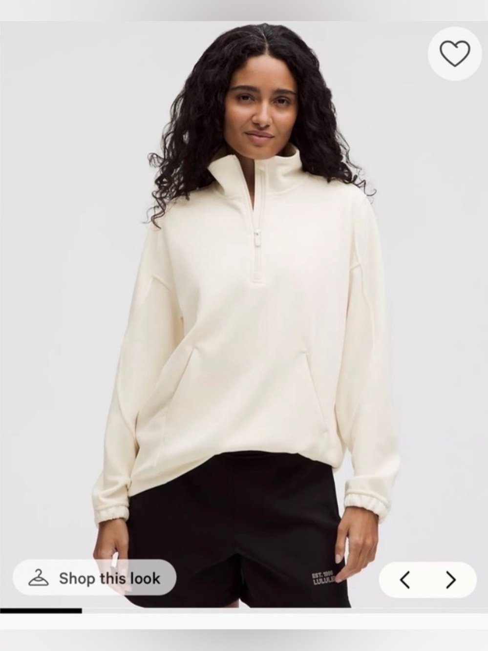 Lululemon Softstreme Long Half-Zip - Women’s Large